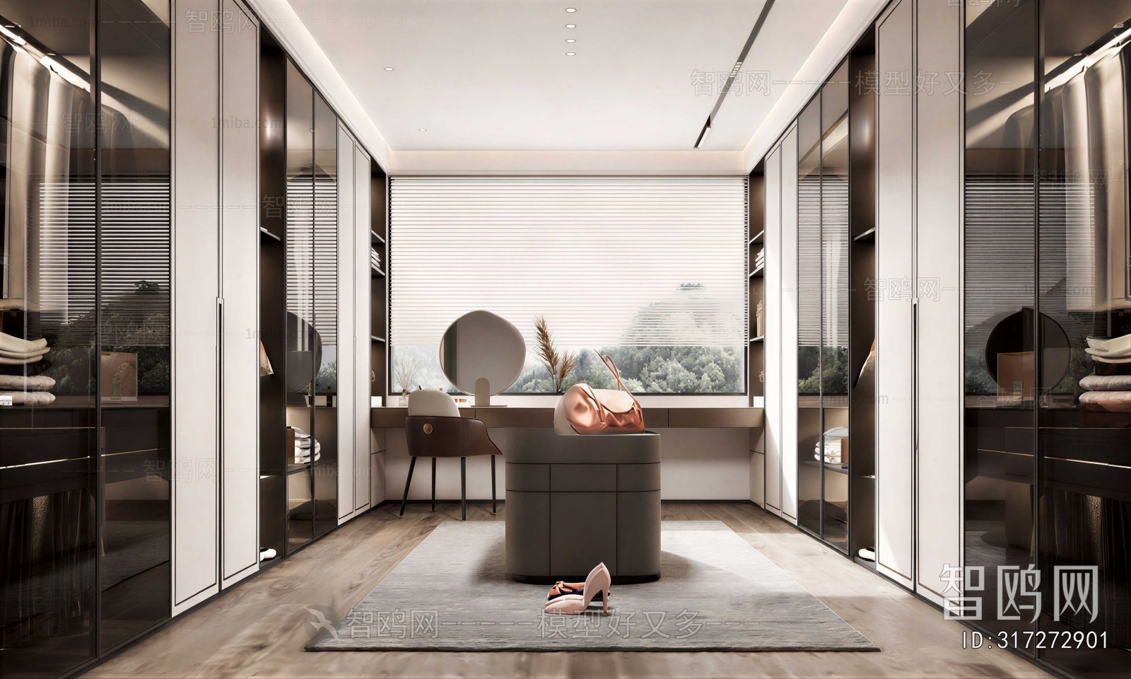Modern Clothes Storage Area