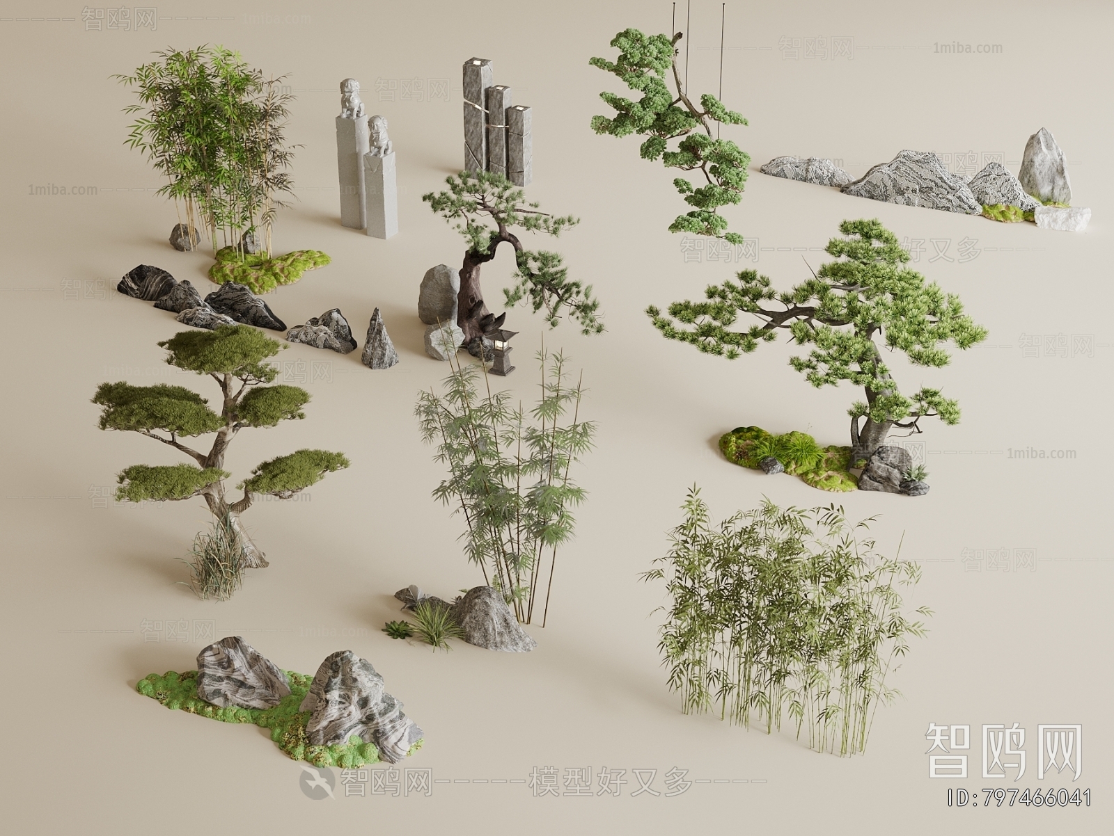 New Chinese Style Plant Landscaping