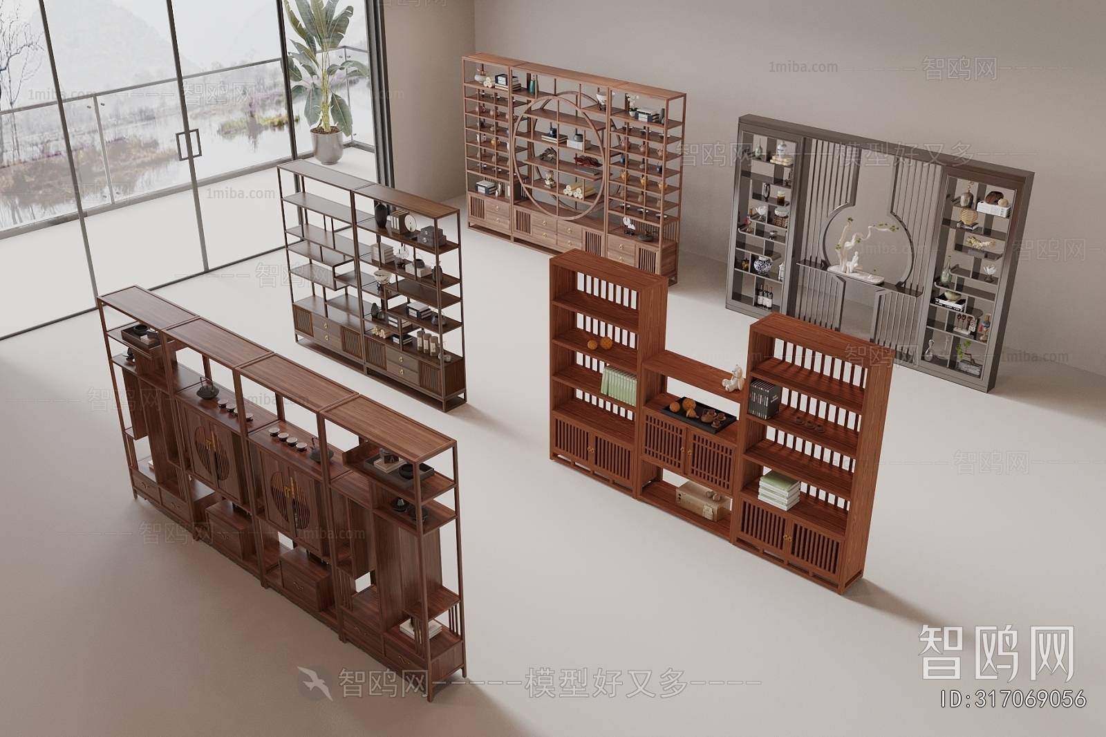 Chinese Style Antique Rack
