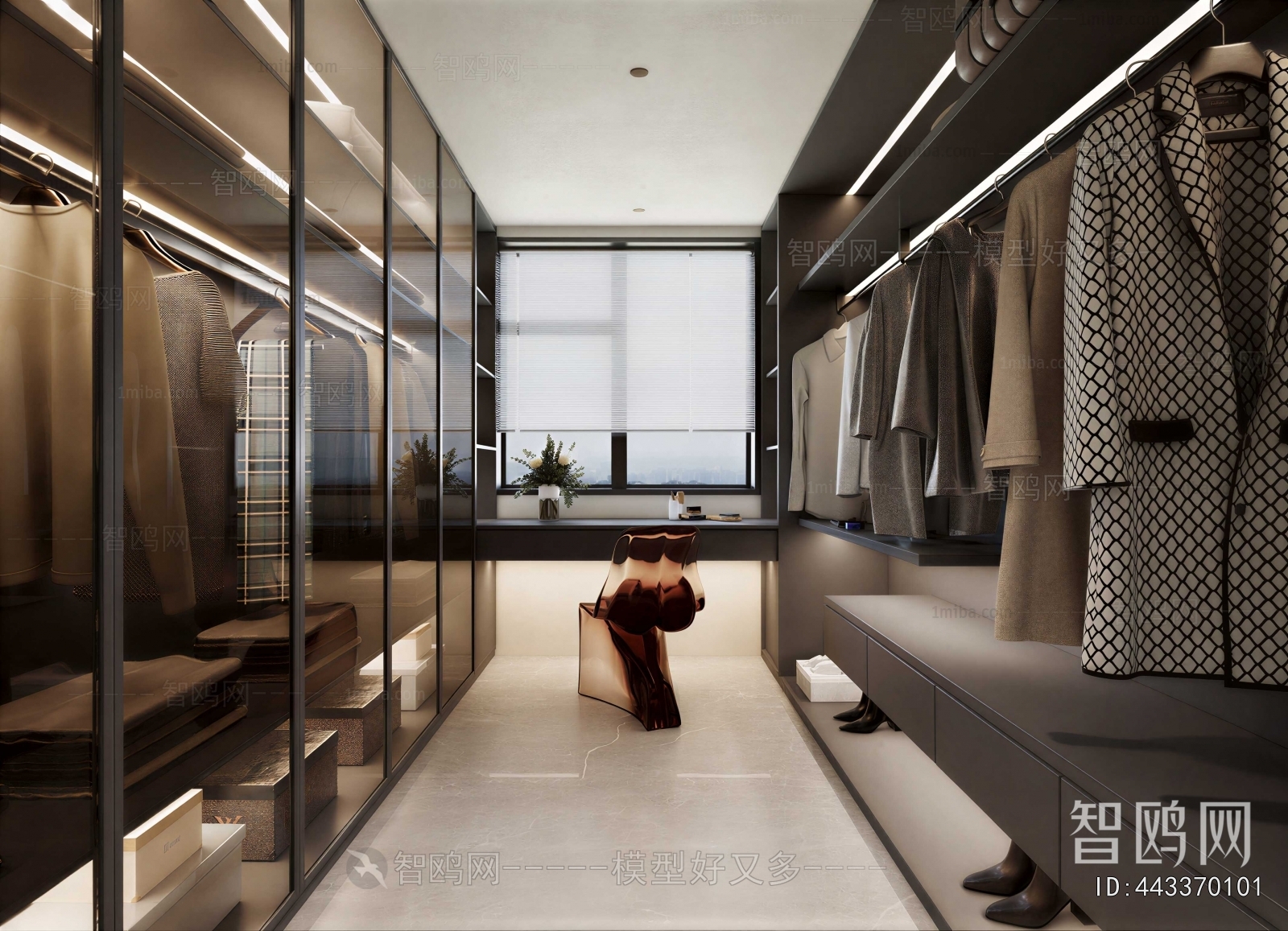 Modern Clothes Storage Area