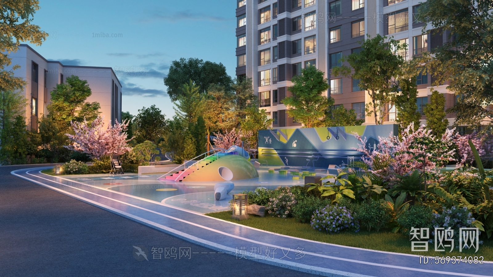 Modern Park Landscape