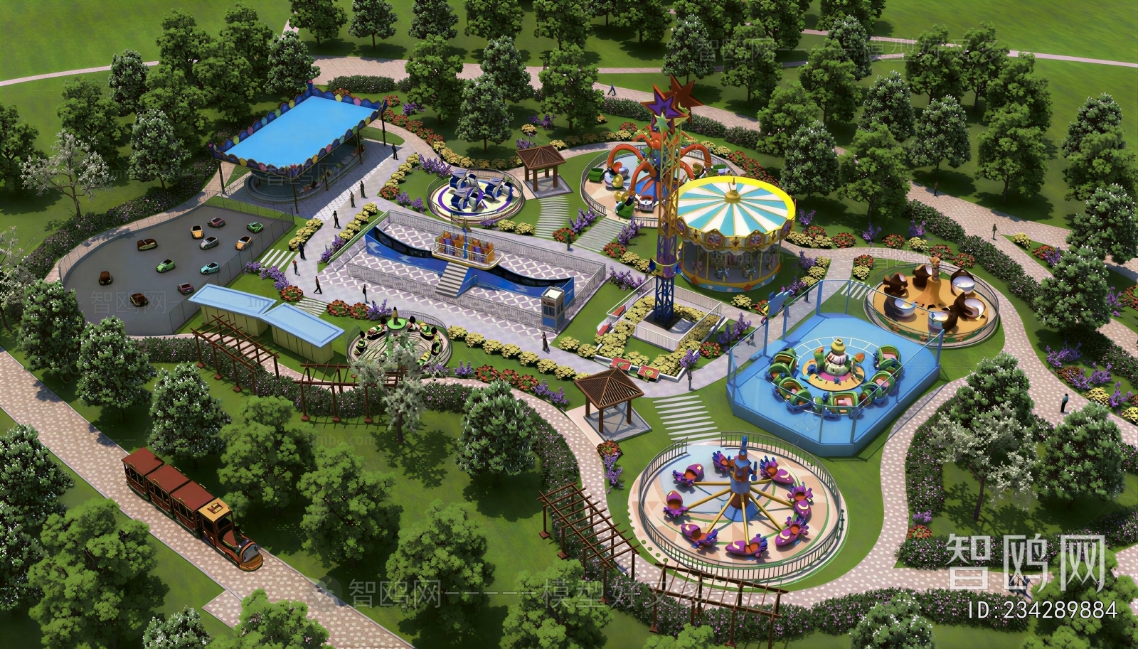 Modern Park Landscape