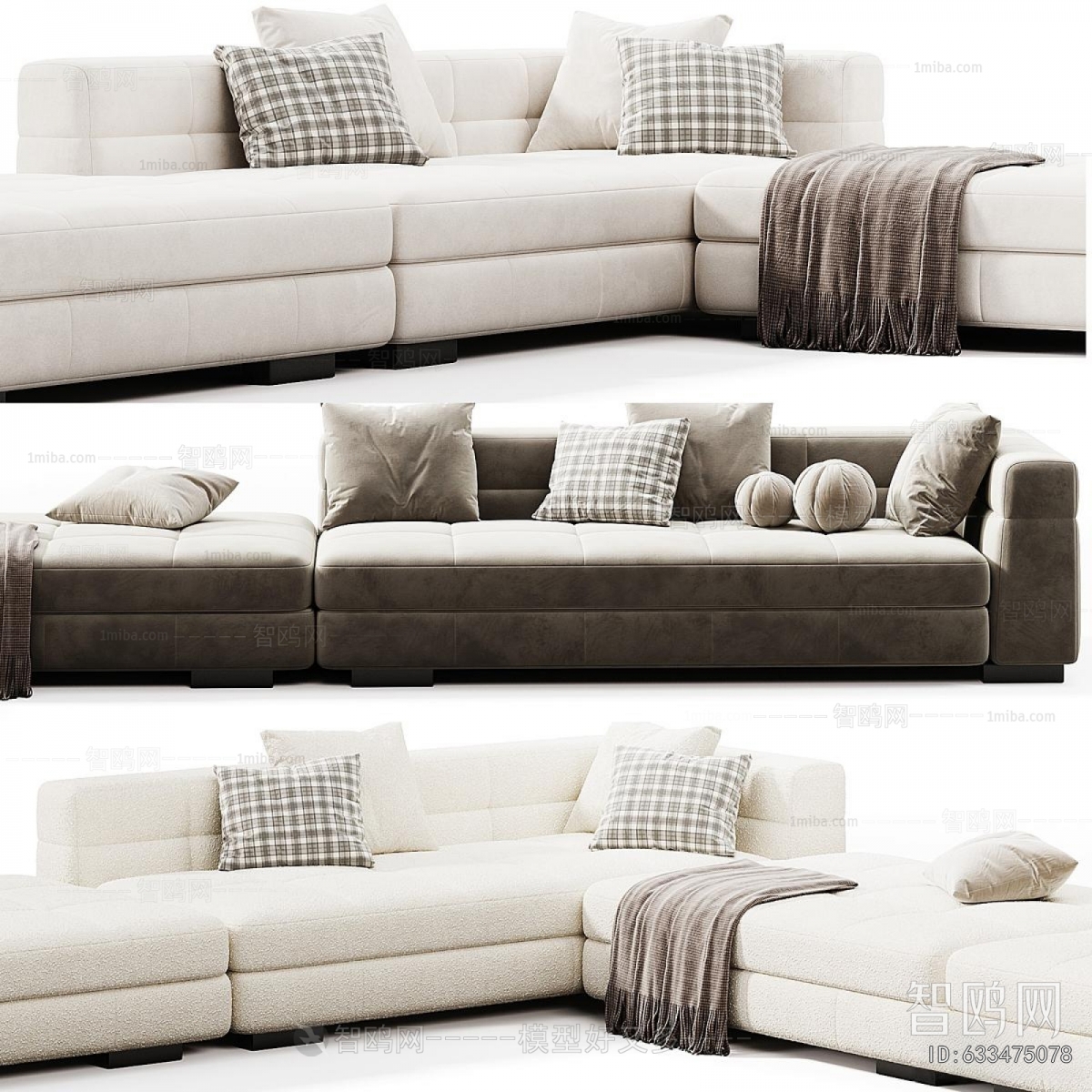Modern Multi Person Sofa
