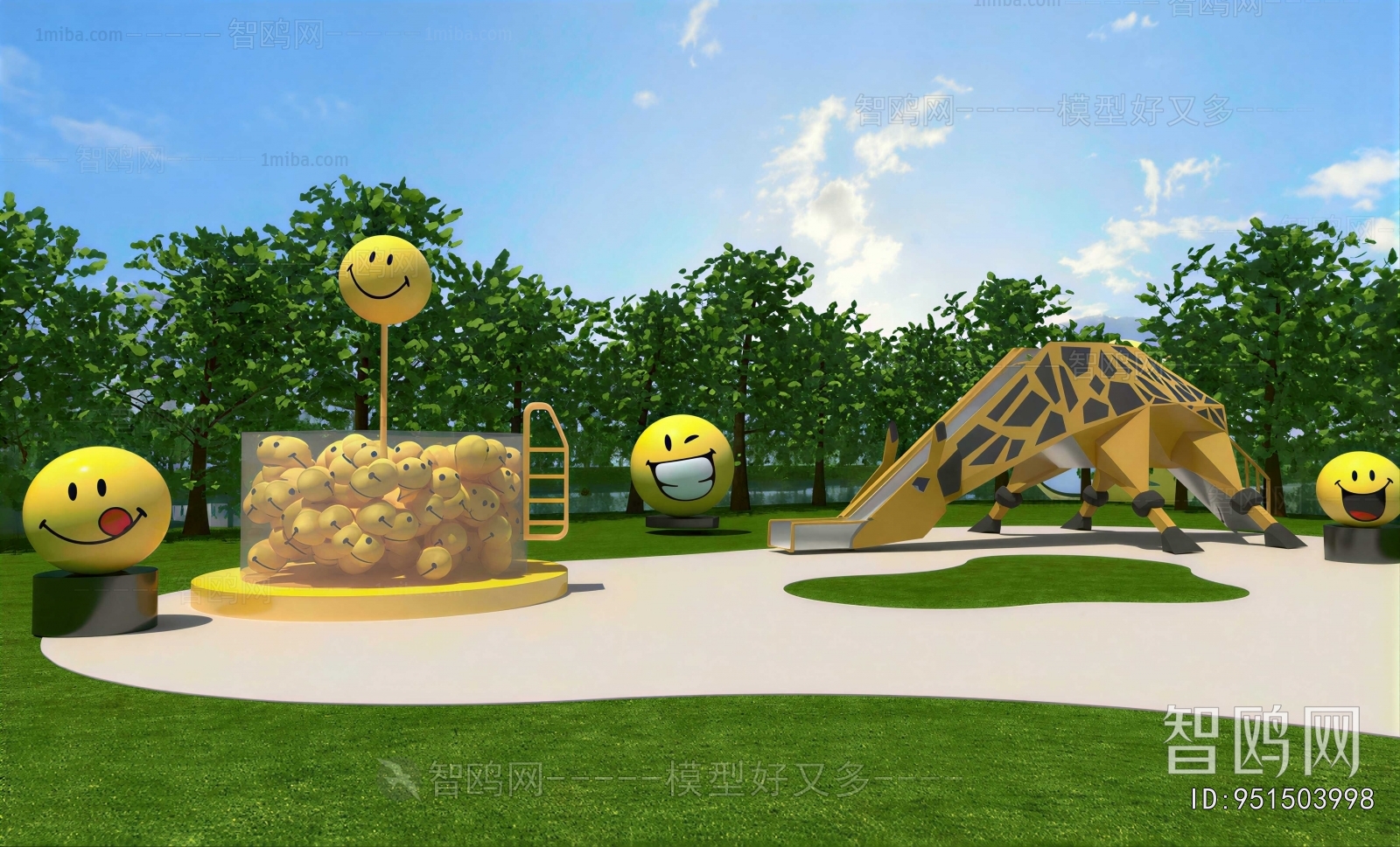Modern Park Landscape