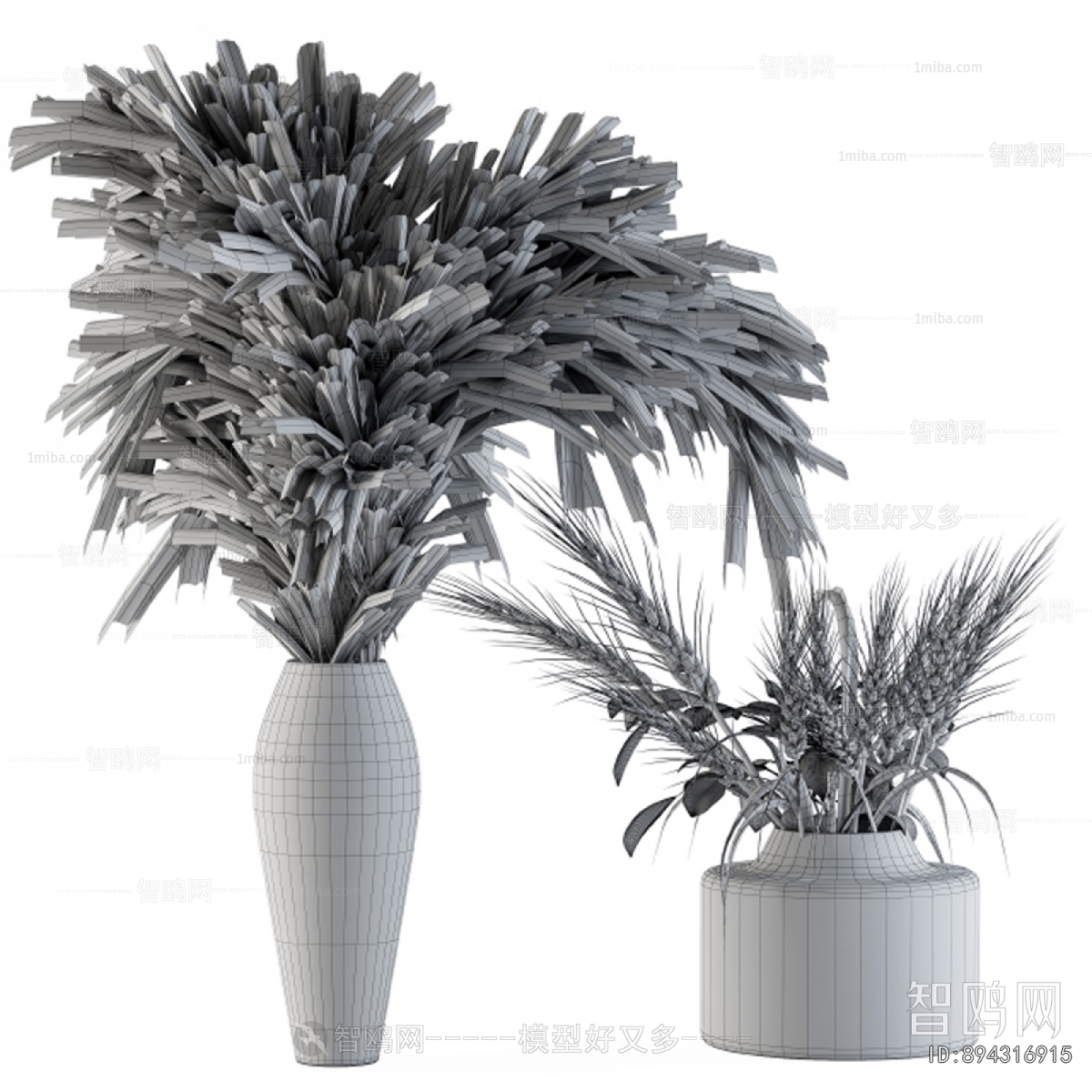 Modern Ground Green Plant Potted Plants
