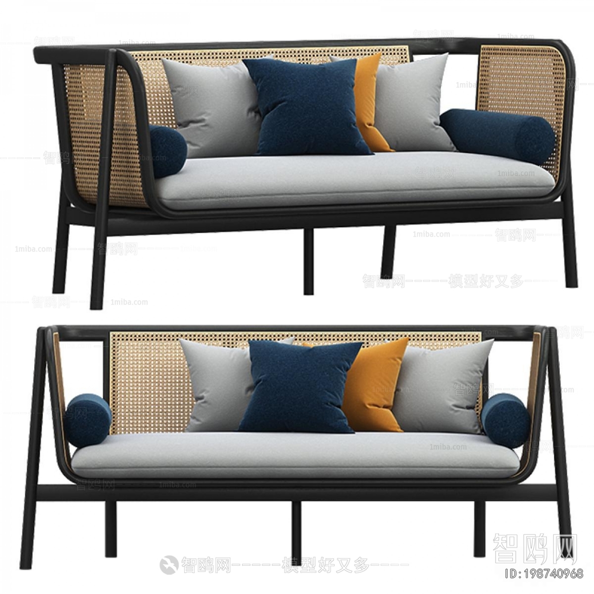 New Chinese Style A Sofa For Two