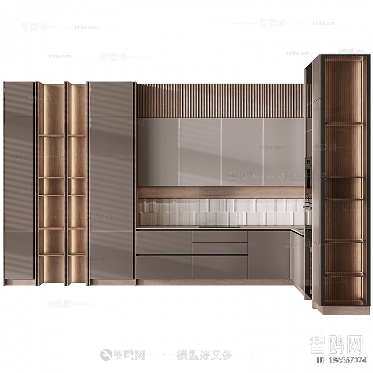 Simple European Style Kitchen Cabinet