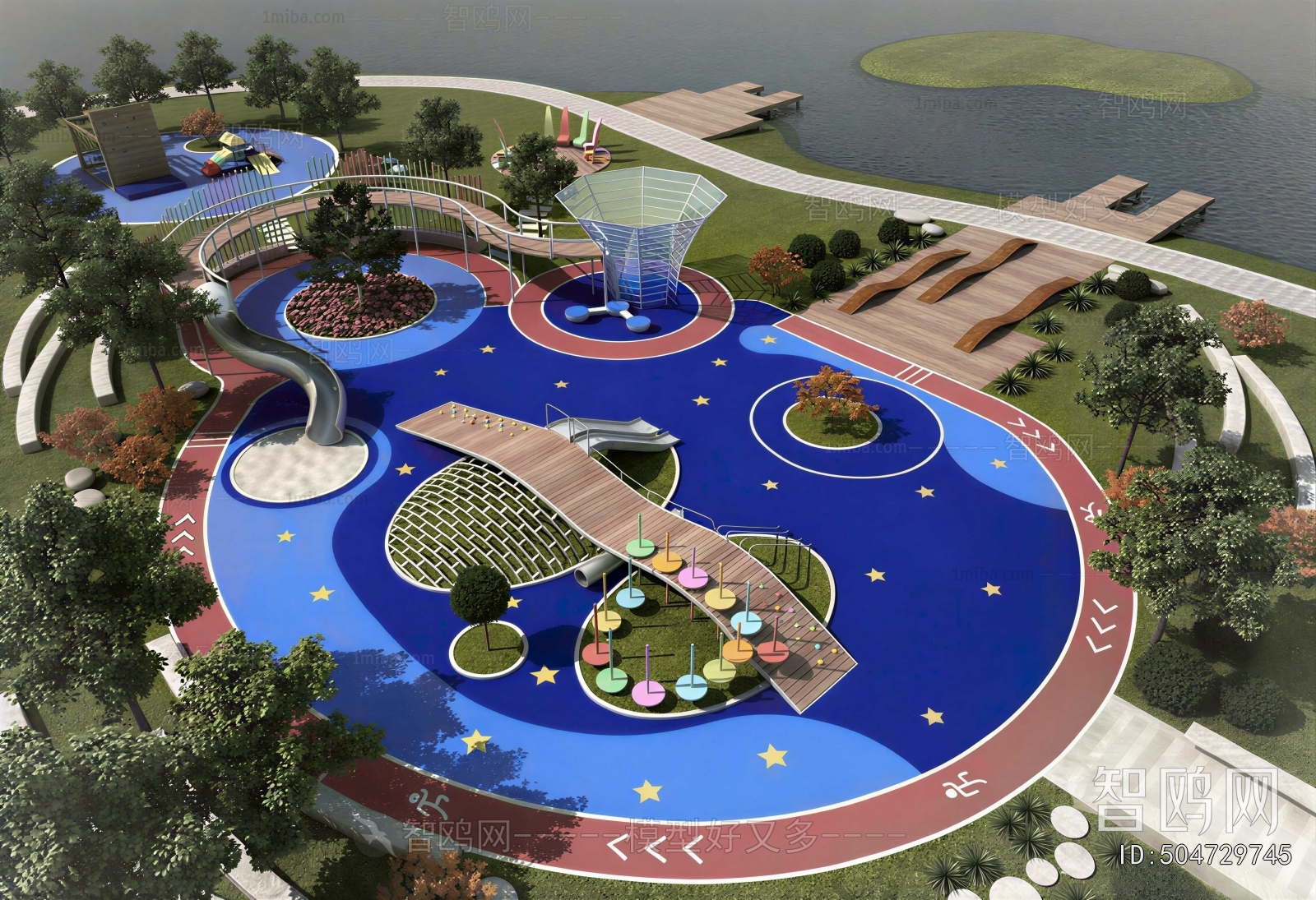 Modern Park Landscape