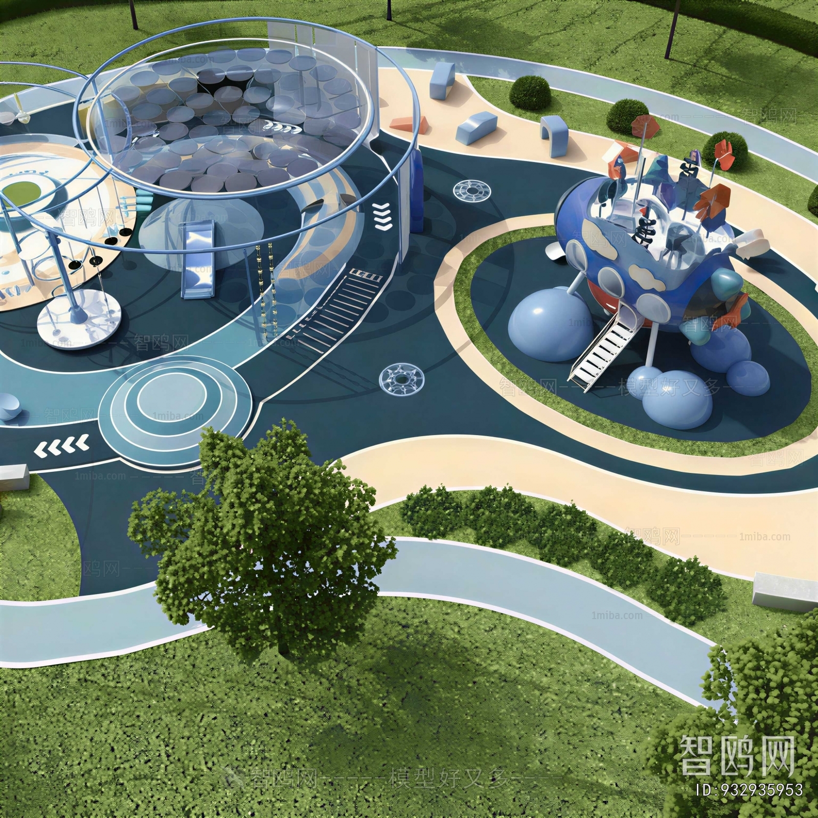 Modern Park Landscape