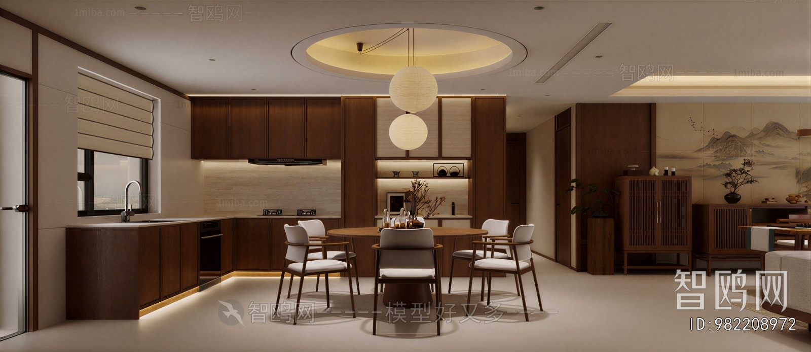 New Chinese Style Dining Room