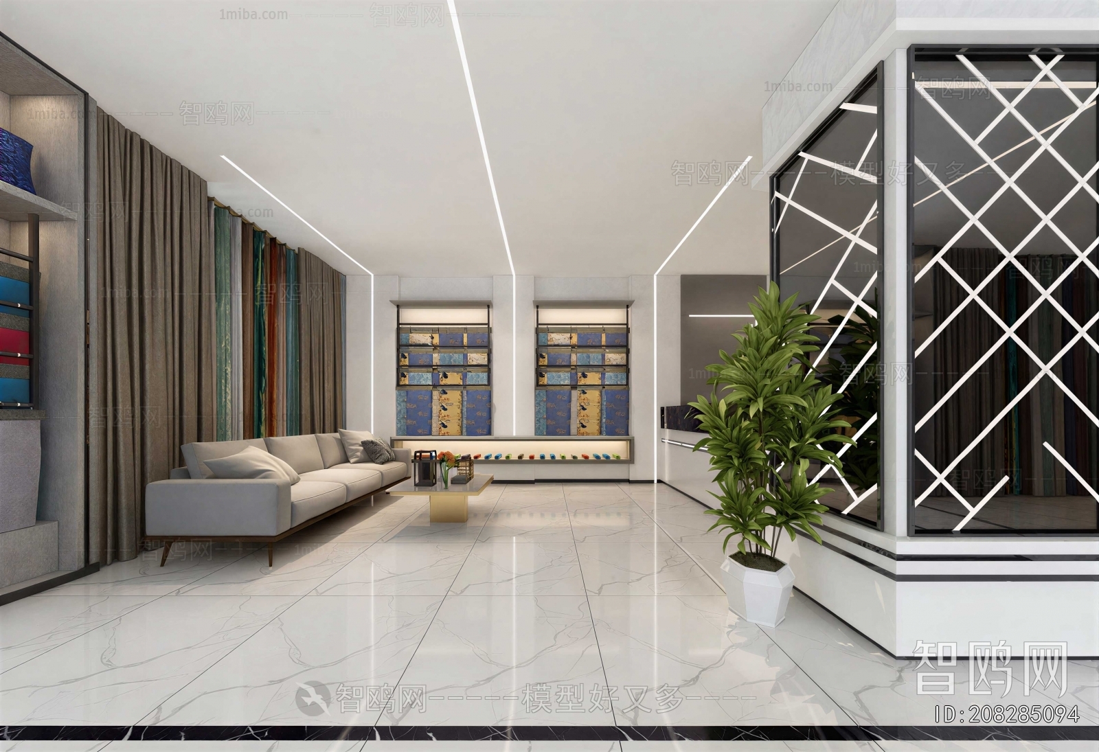 Modern Office Reception Desk