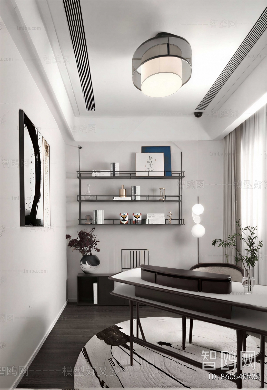 New Chinese Style Study Space