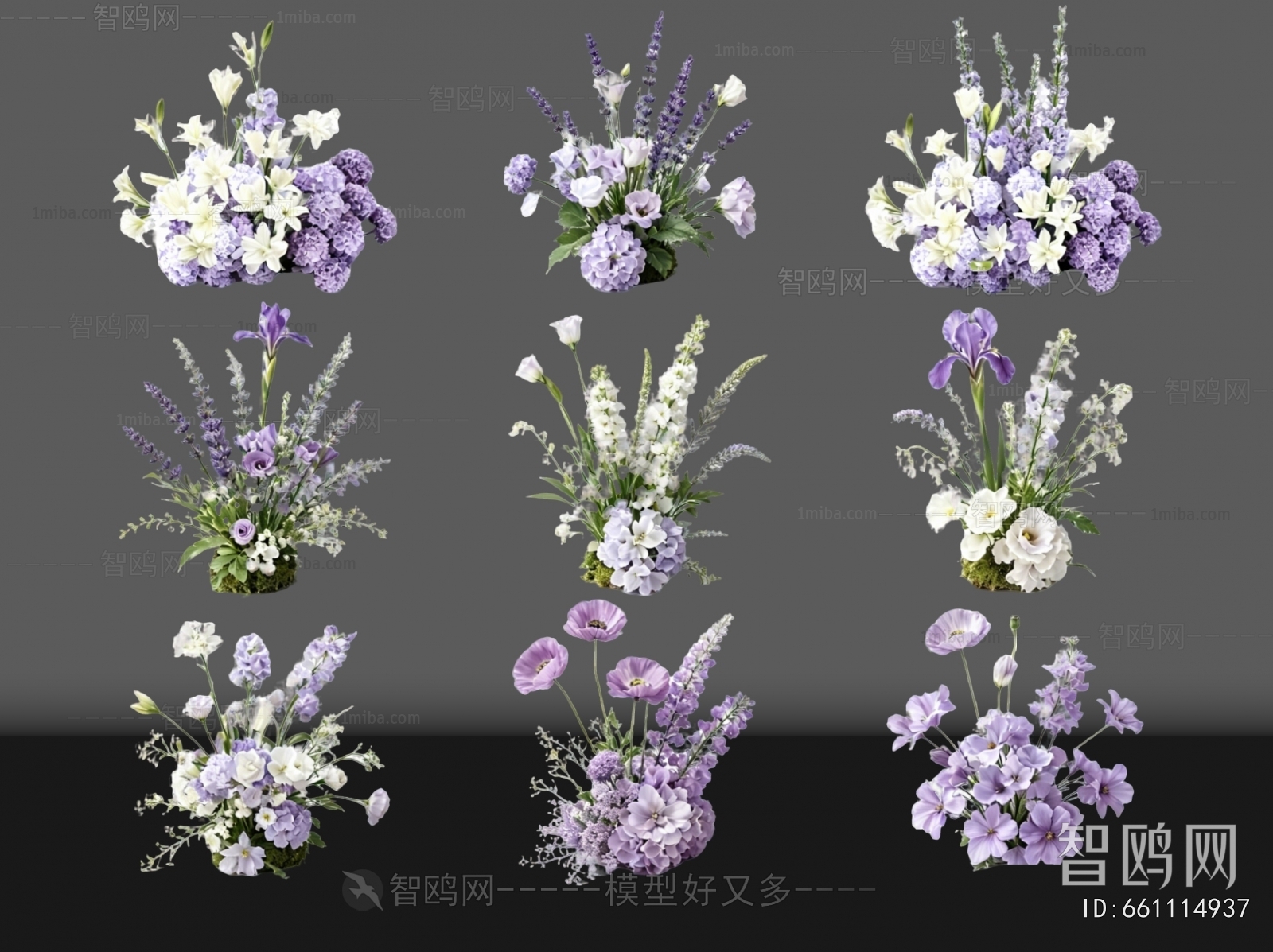 Modern Flowers And Grass