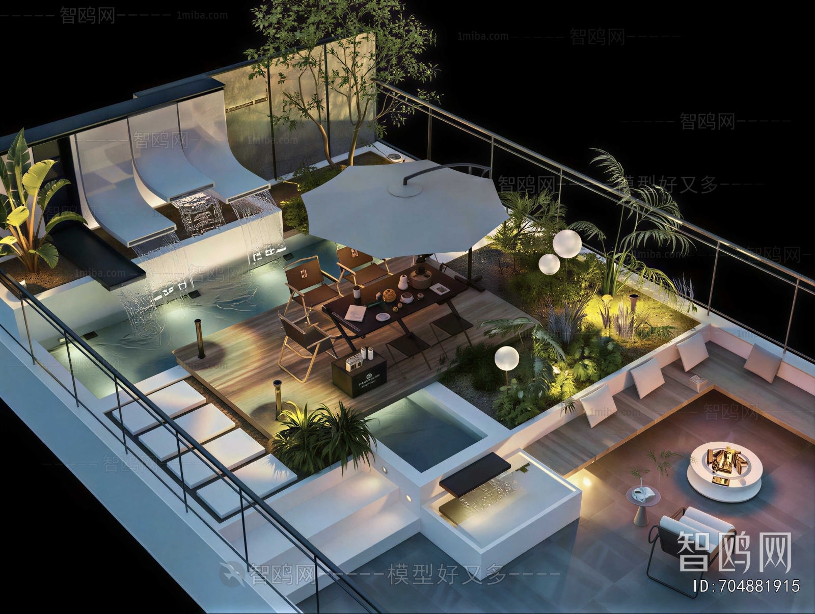 Modern Courtyard/landscape