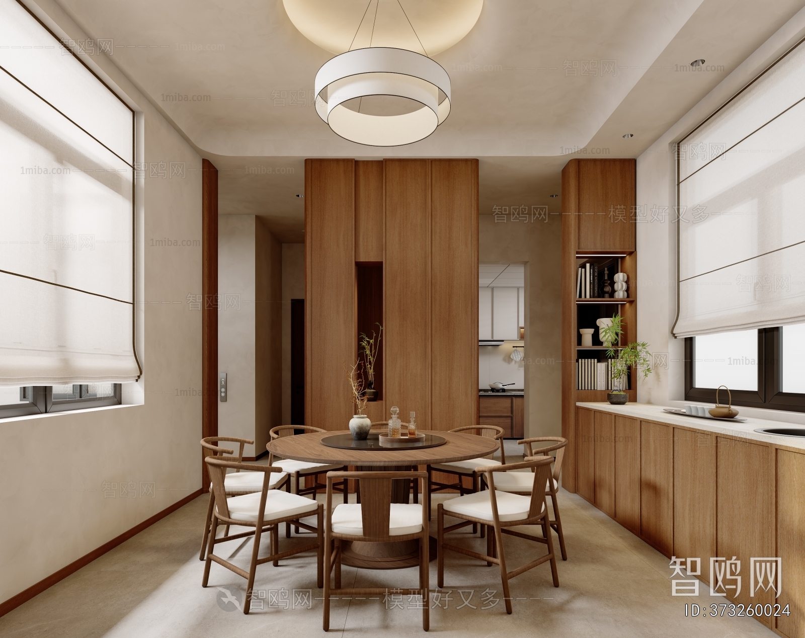 New Chinese Style Dining Room