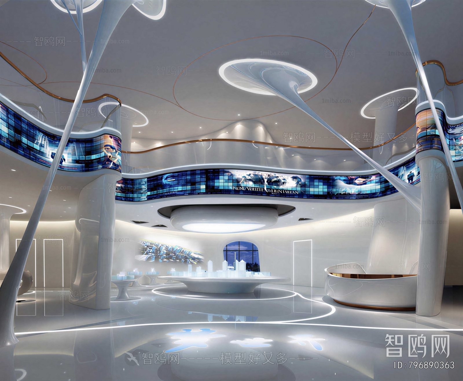 Modern Office Reception Desk