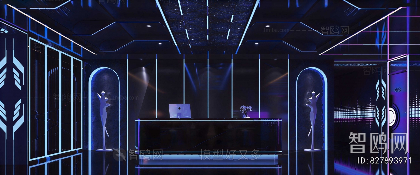 Modern Office Reception Desk
