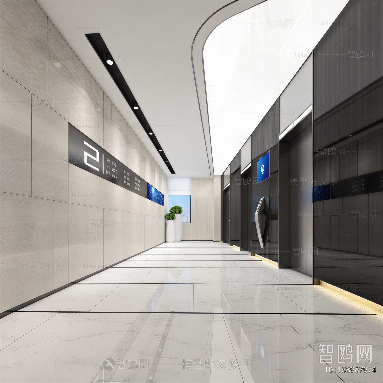 Modern Elevator Hall