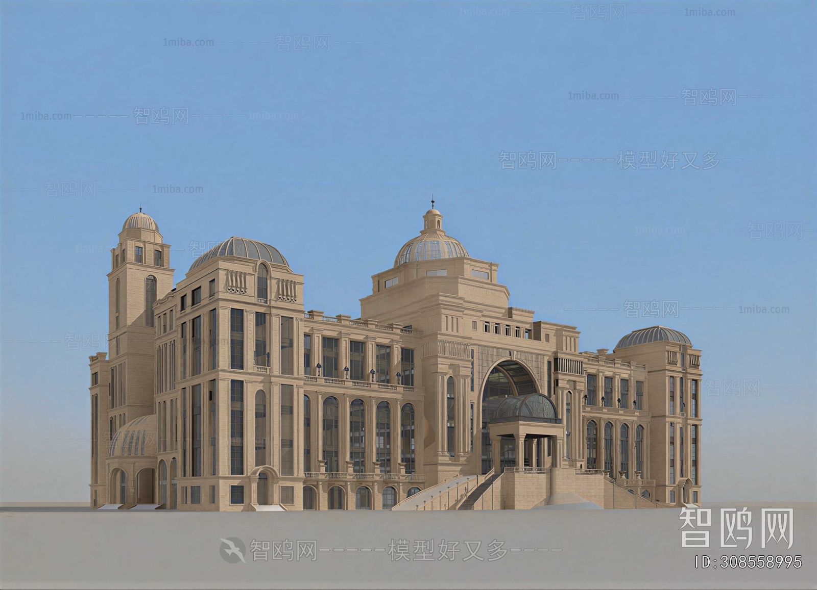 Simple European Style Building Appearance