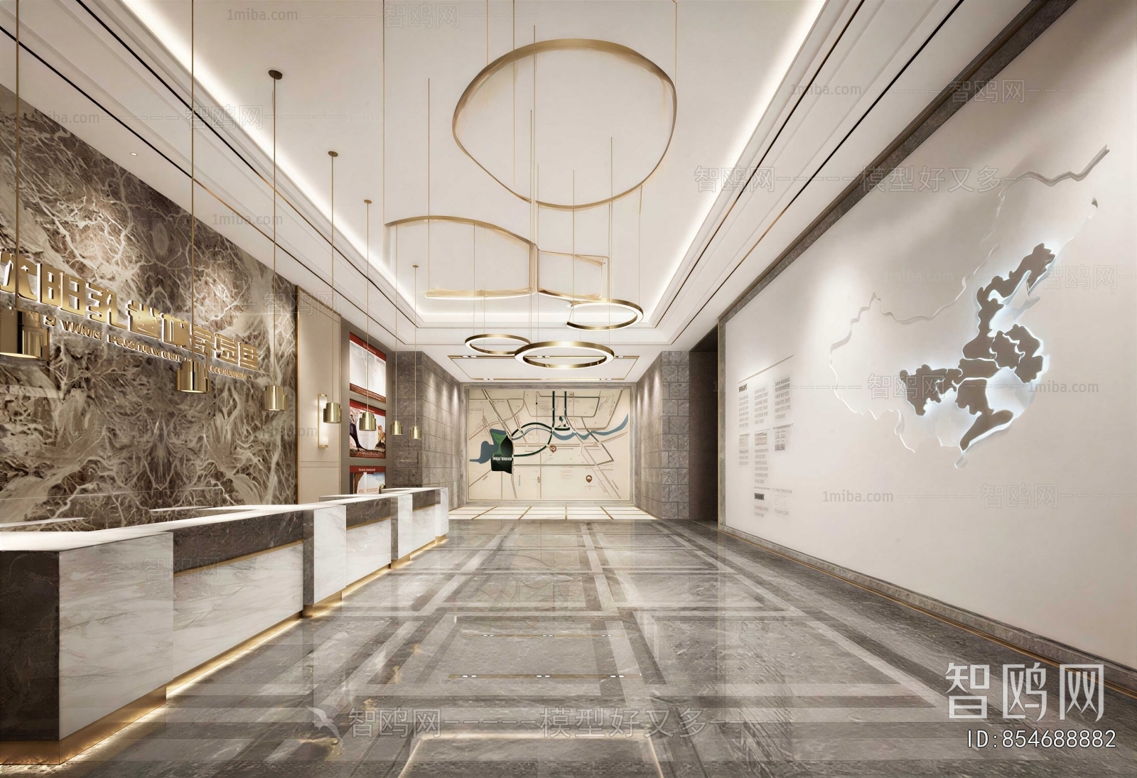 Modern Office Reception Desk