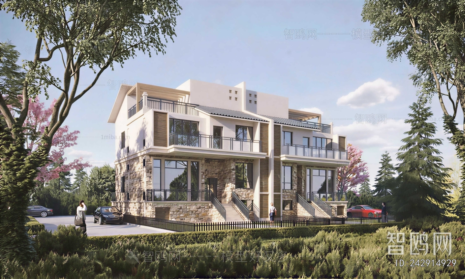 Simple European Style Villa Appearance