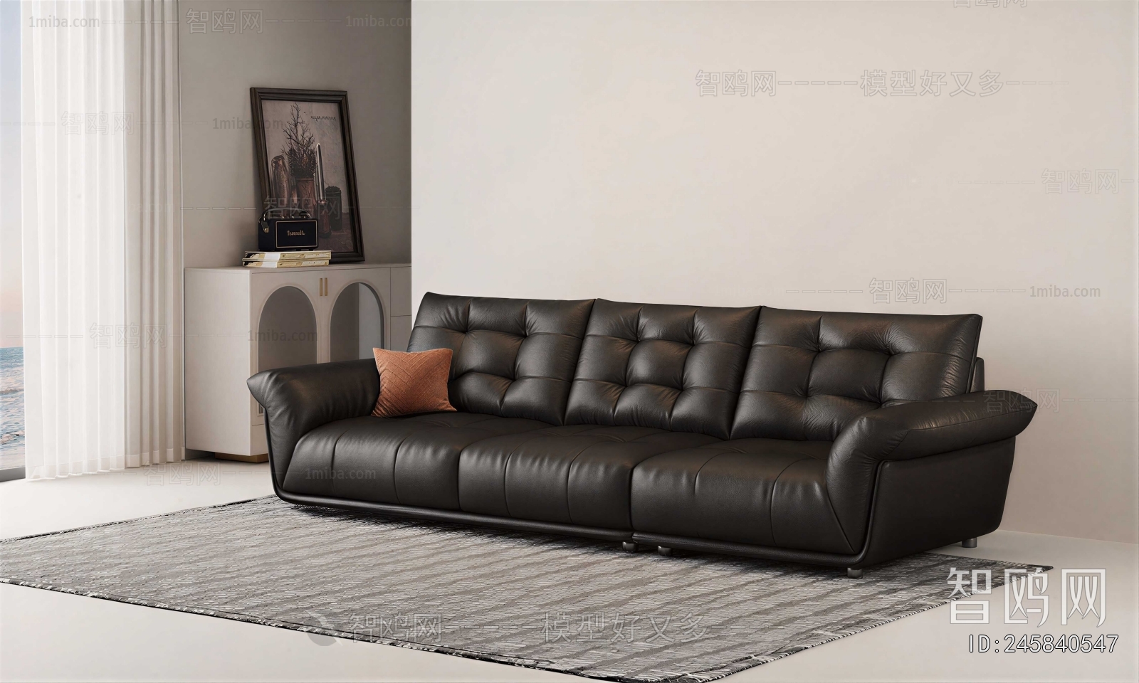 Modern Three-seat Sofa