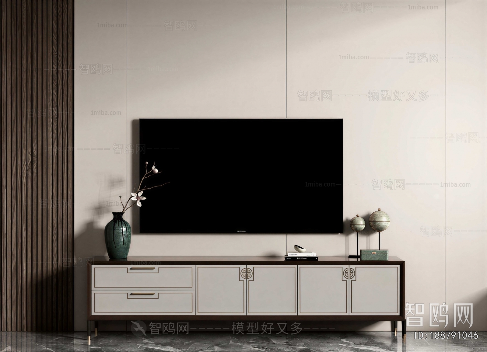 New Chinese Style TV Cabinet