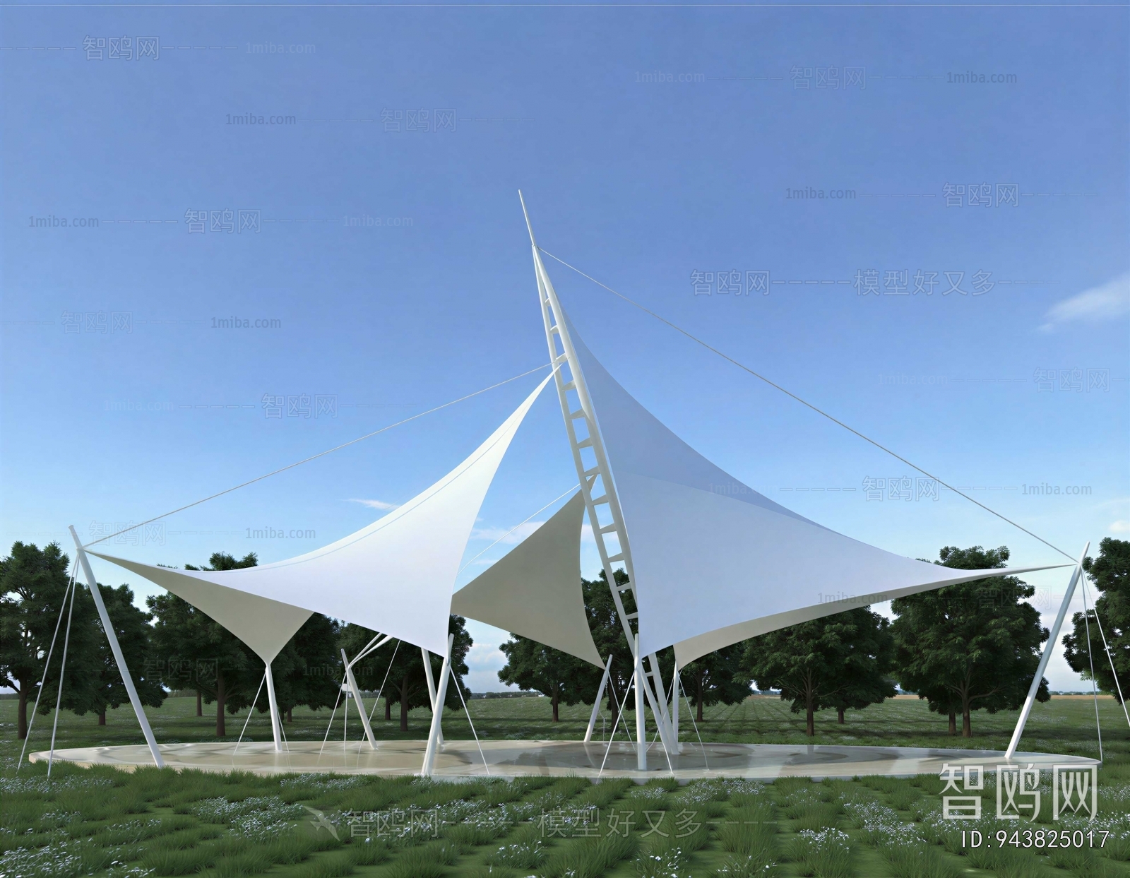 Modern Park Landscape