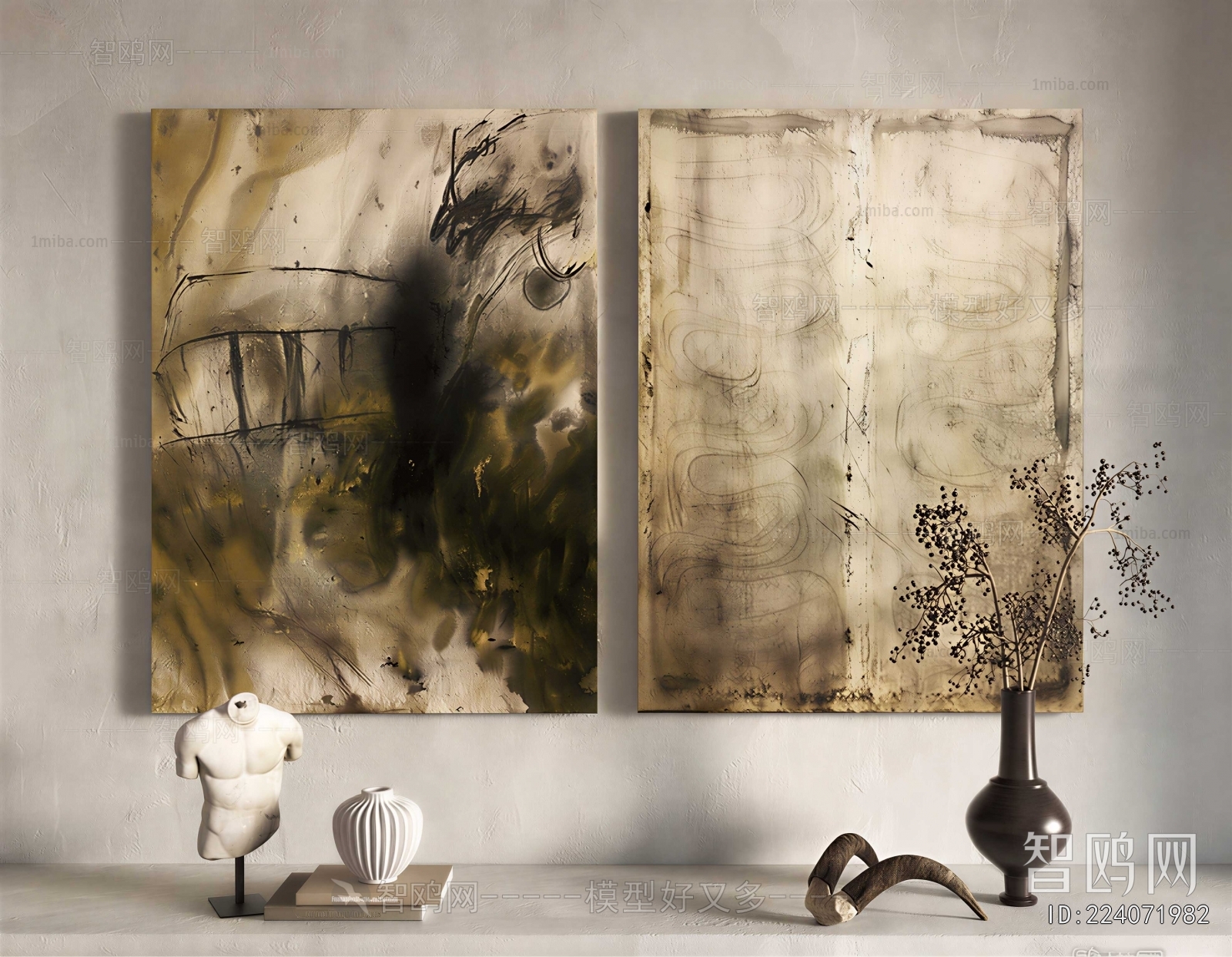 Wabi-sabi Style Painting