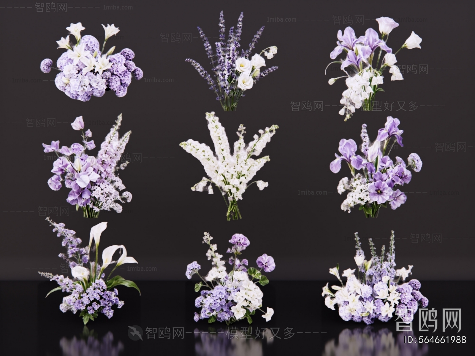 Modern Flowers And Grass
