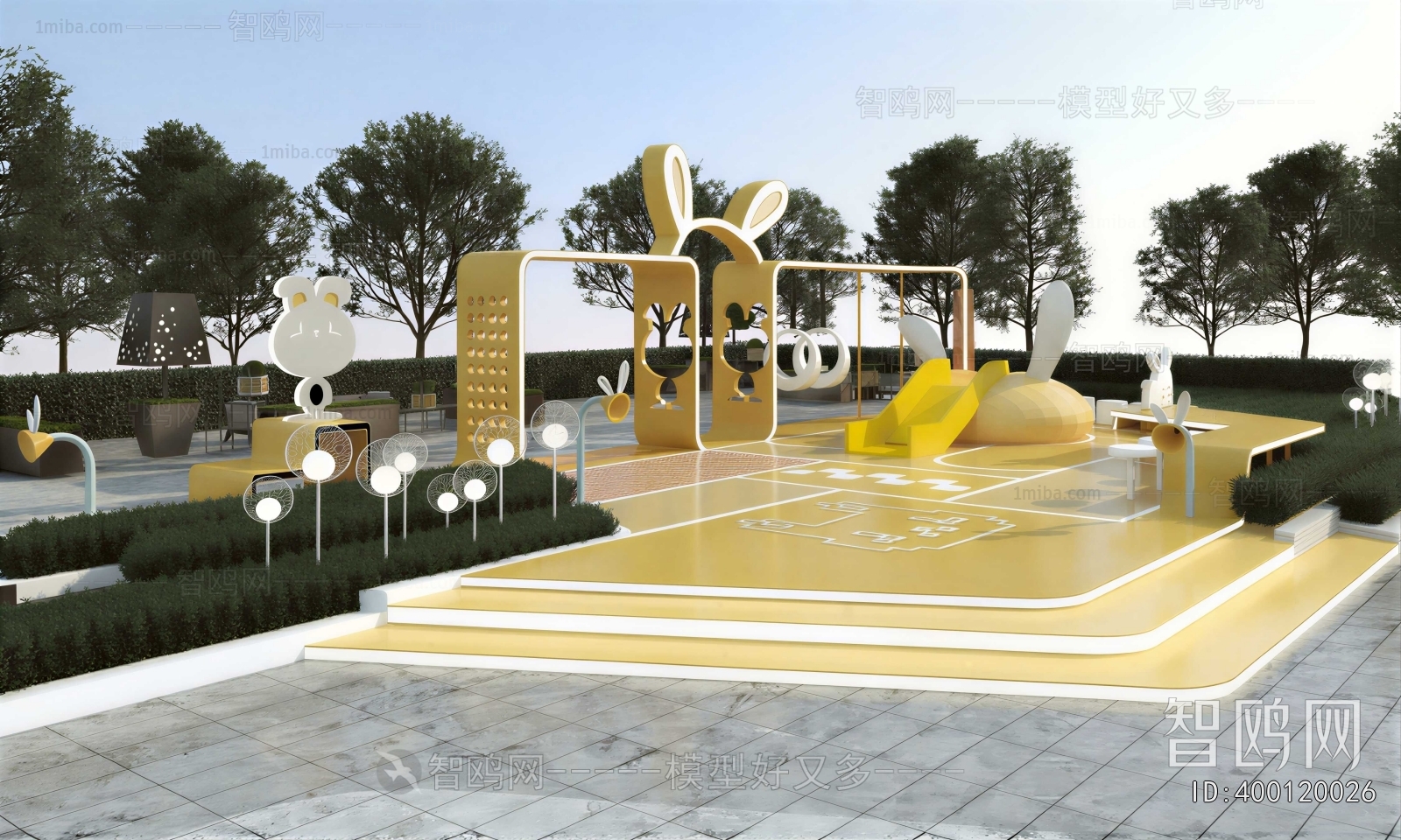 Modern Park Landscape