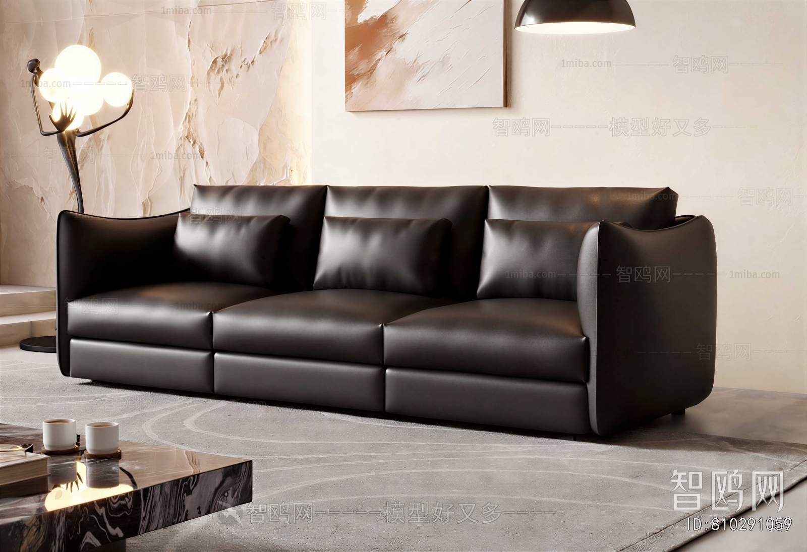 Modern Three-seat Sofa