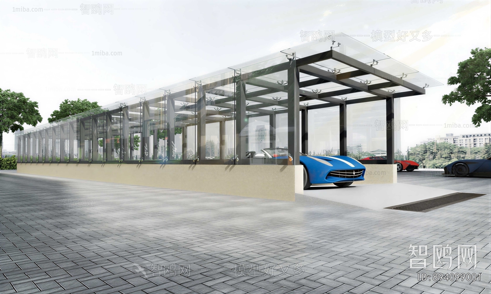 Modern Underground Parking Lot