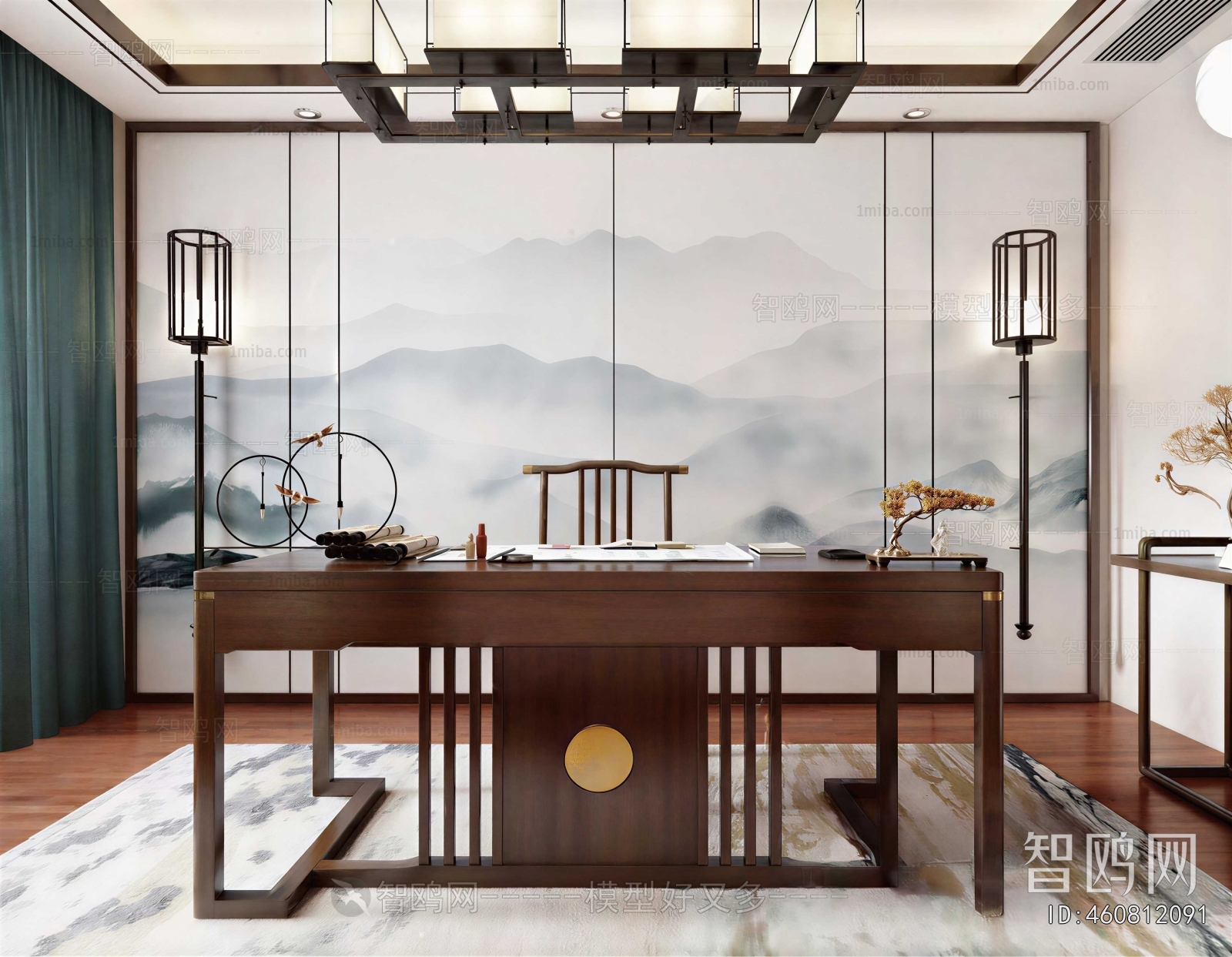 New Chinese Style Study Space