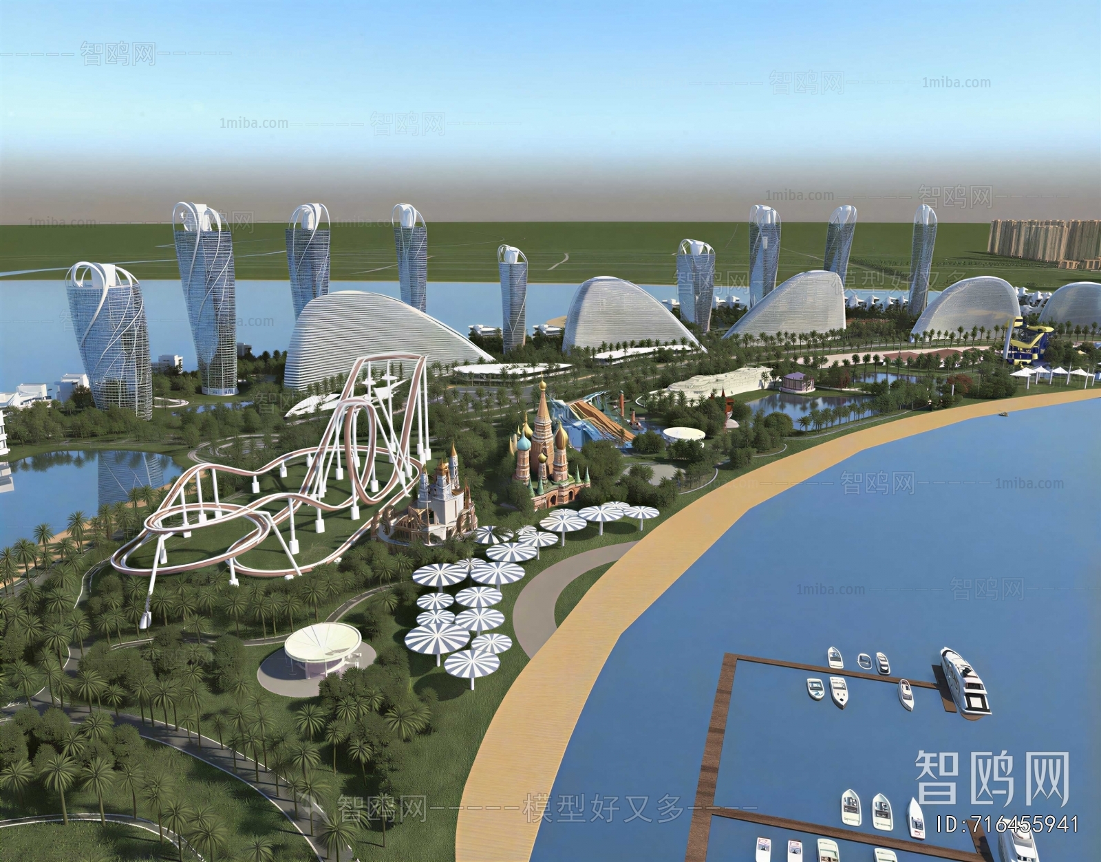 Modern Architectural Bird's-eye View Planning