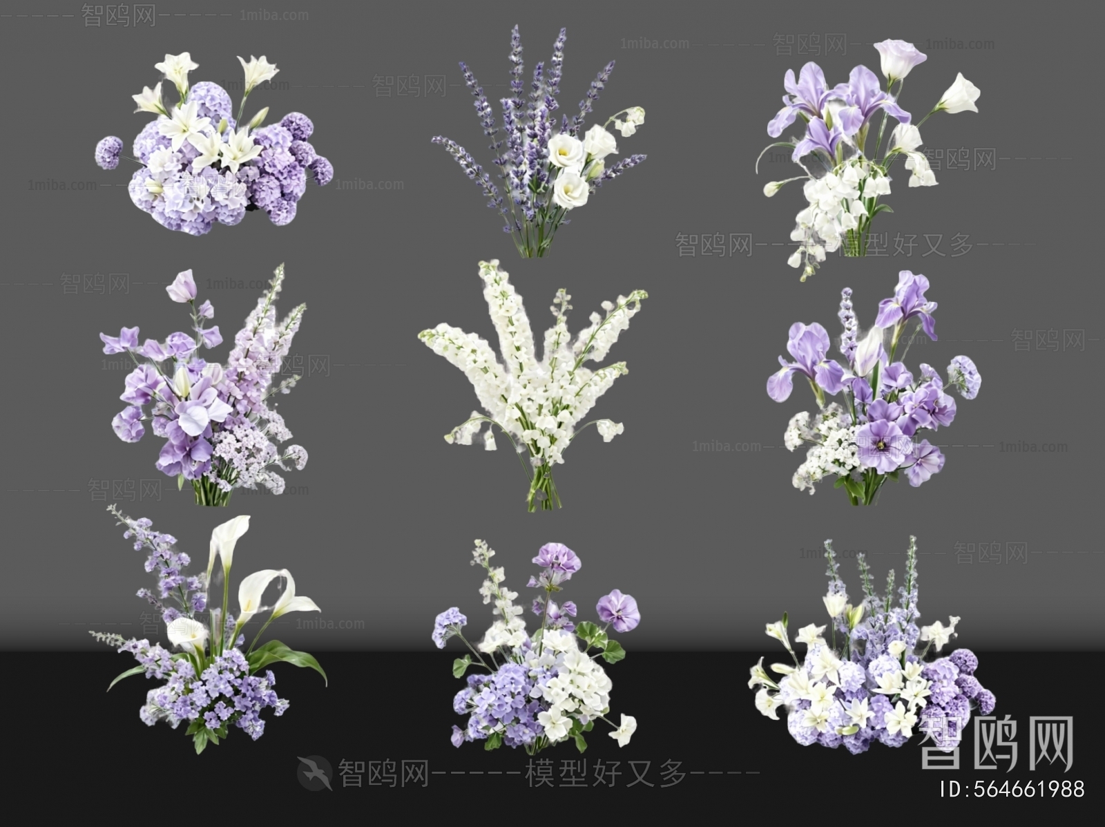 Modern Flowers And Grass