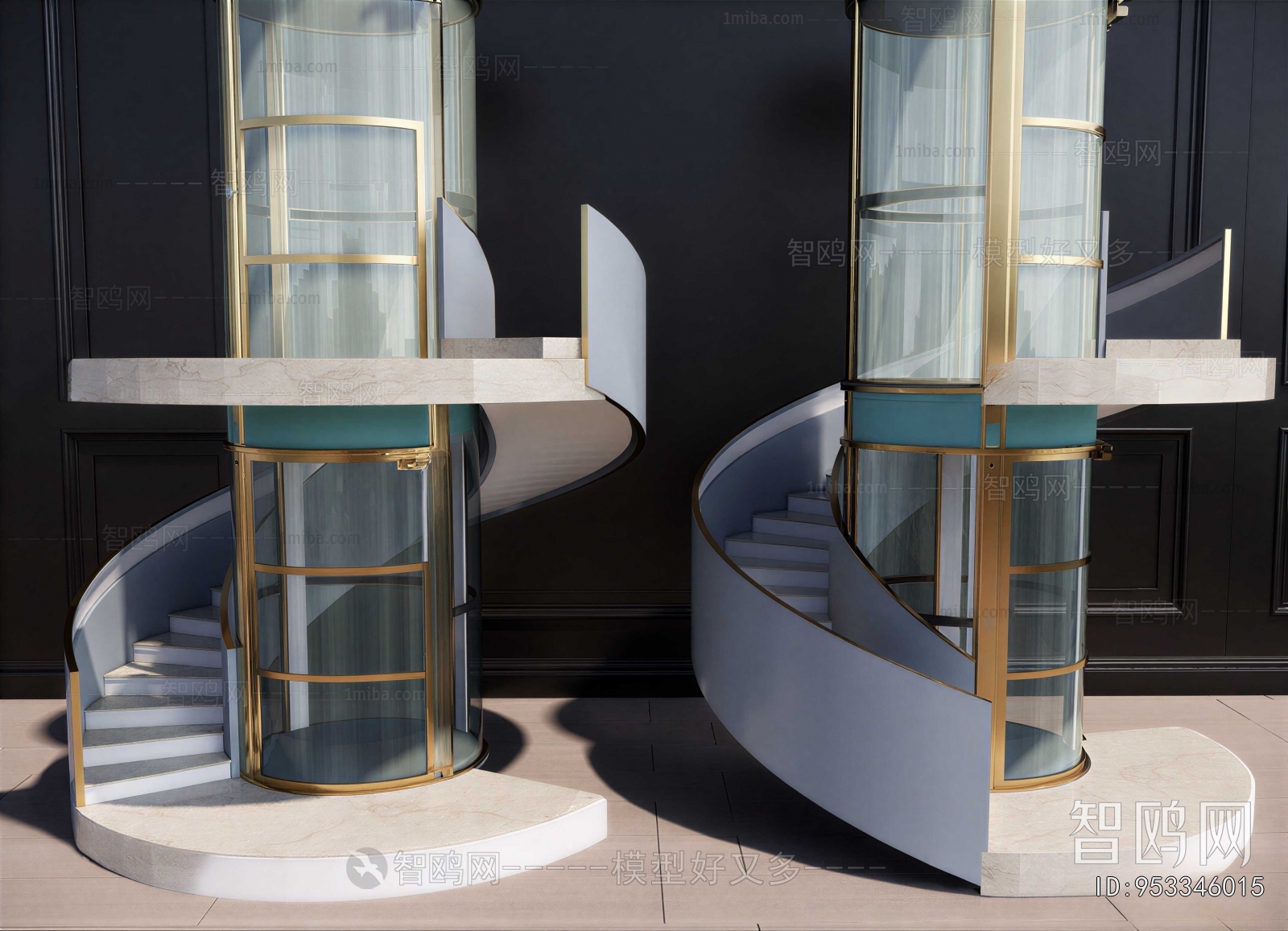 Modern Stair Balustrade/elevator