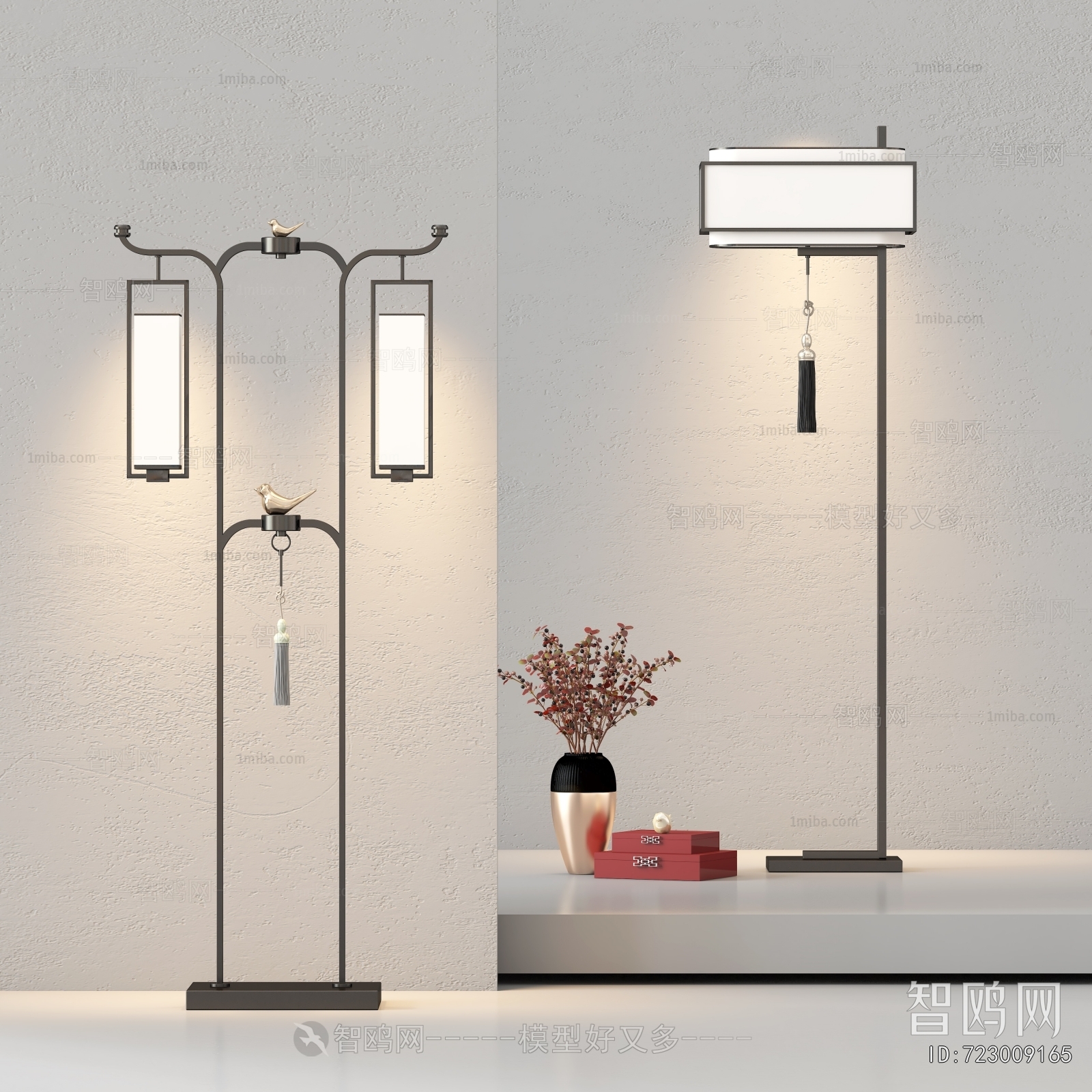 New Chinese Style Floor Lamp