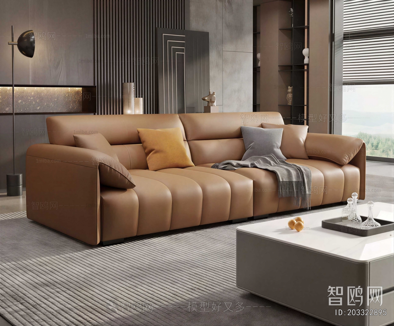 Modern Three-seat Sofa