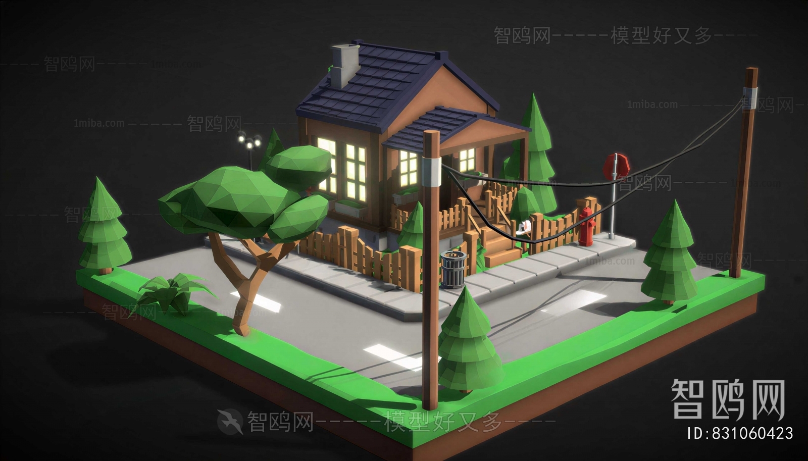 New Chinese Style Cartoon House
