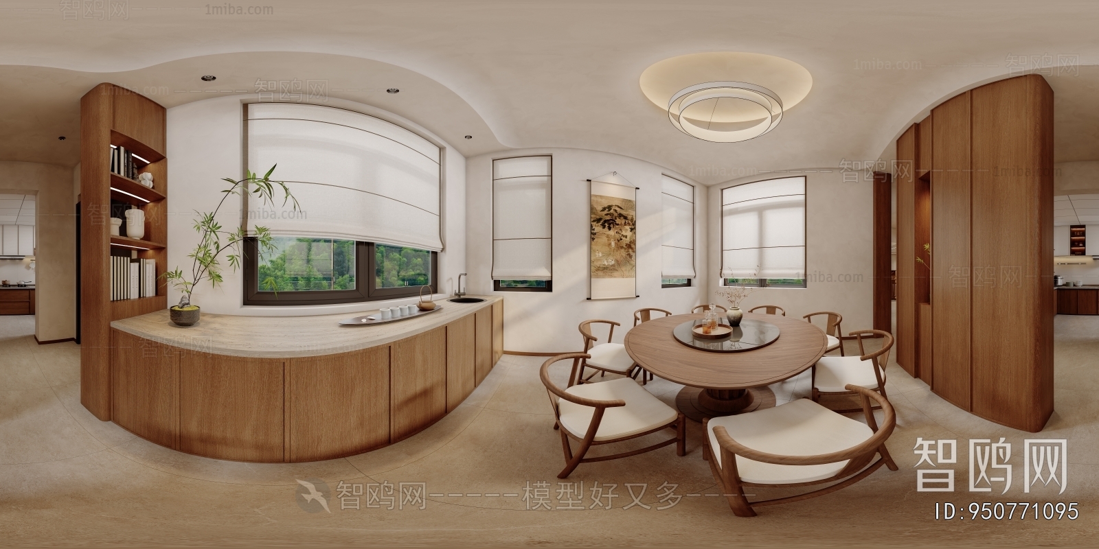 New Chinese Style A Living Room