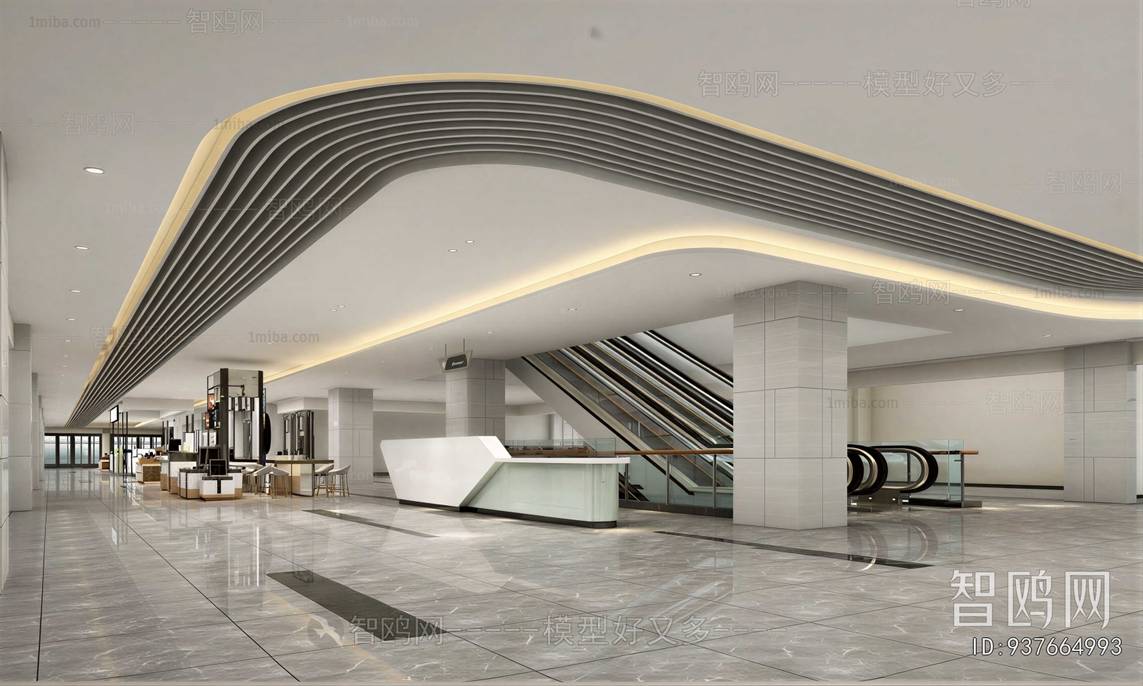Modern Office Reception Desk
