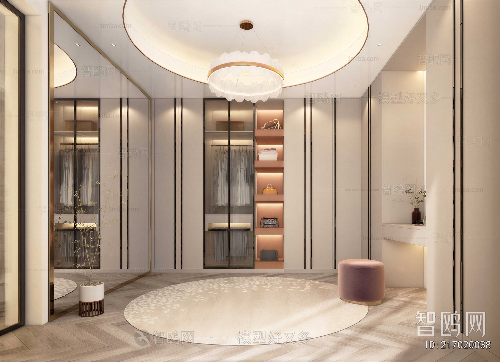 Modern Clothes Storage Area
