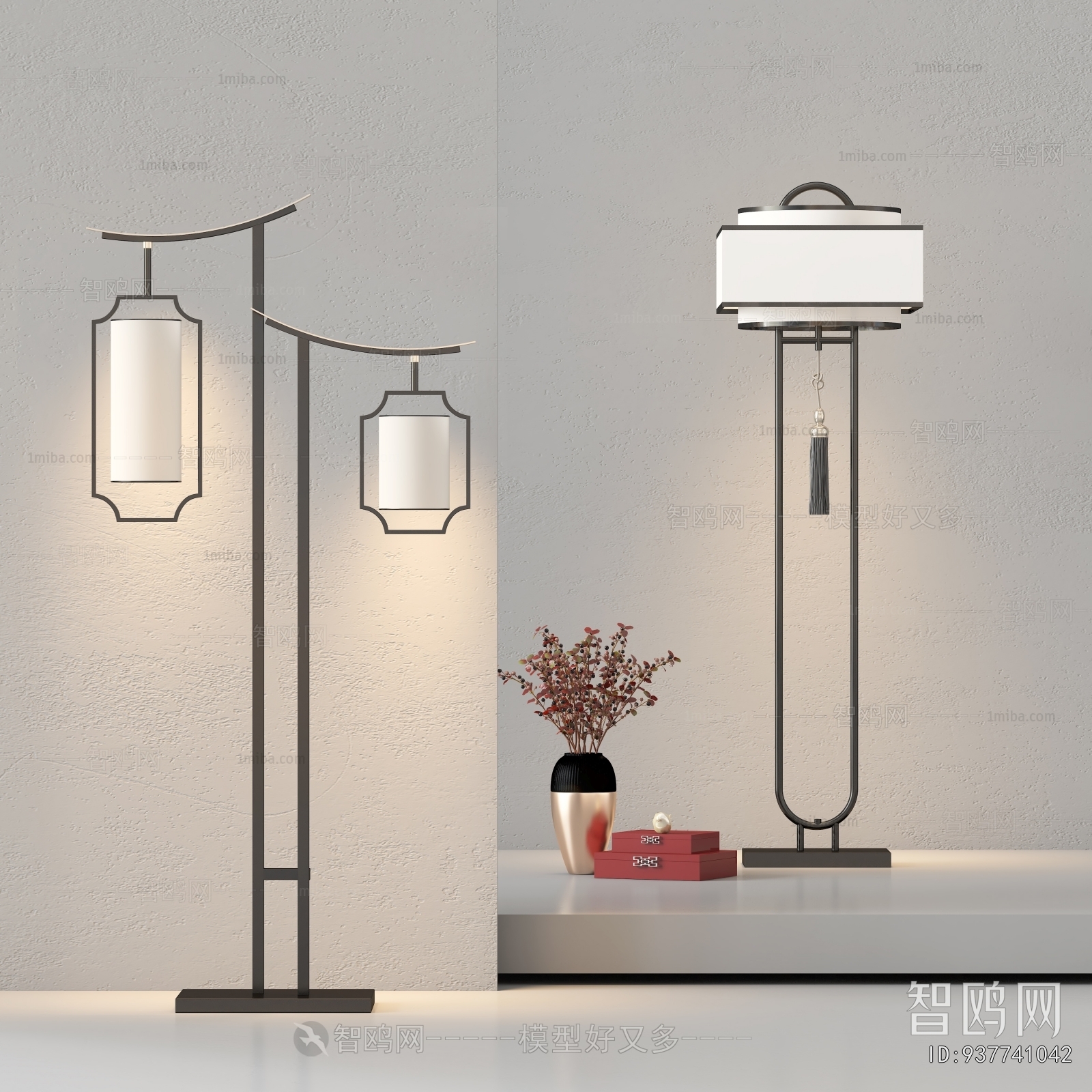 New Chinese Style Floor Lamp