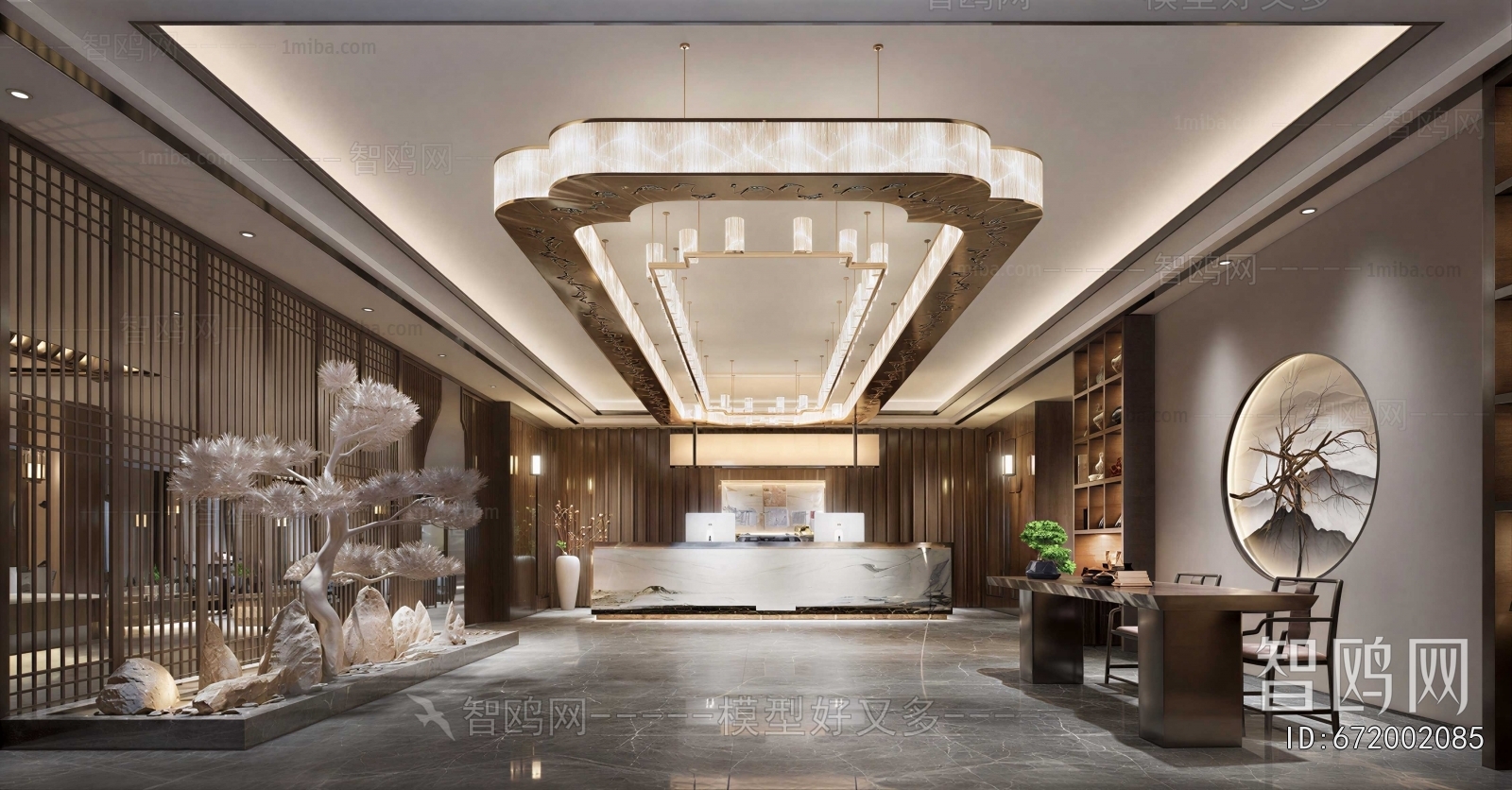 Modern Office Reception Desk