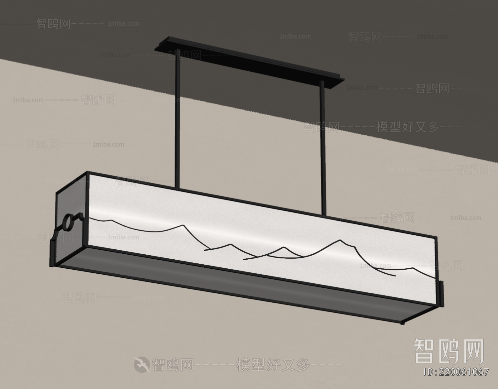 Modern Long Chandelier