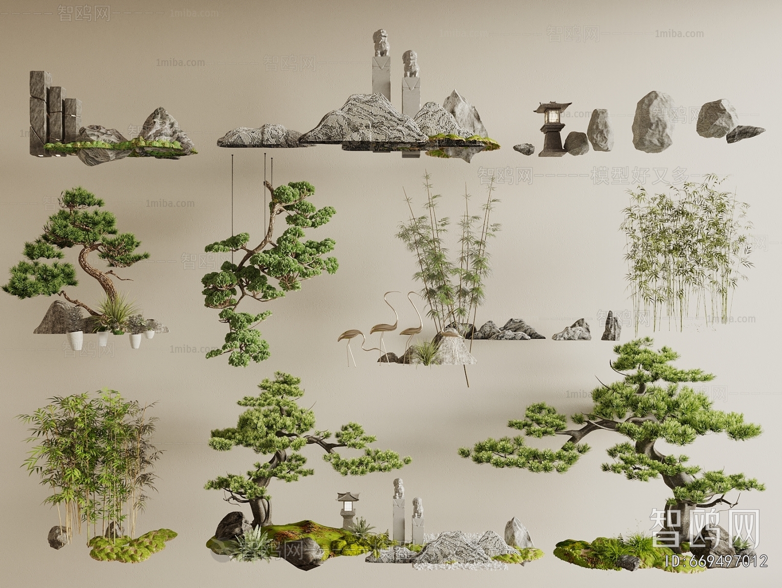 New Chinese Style Plant Landscaping