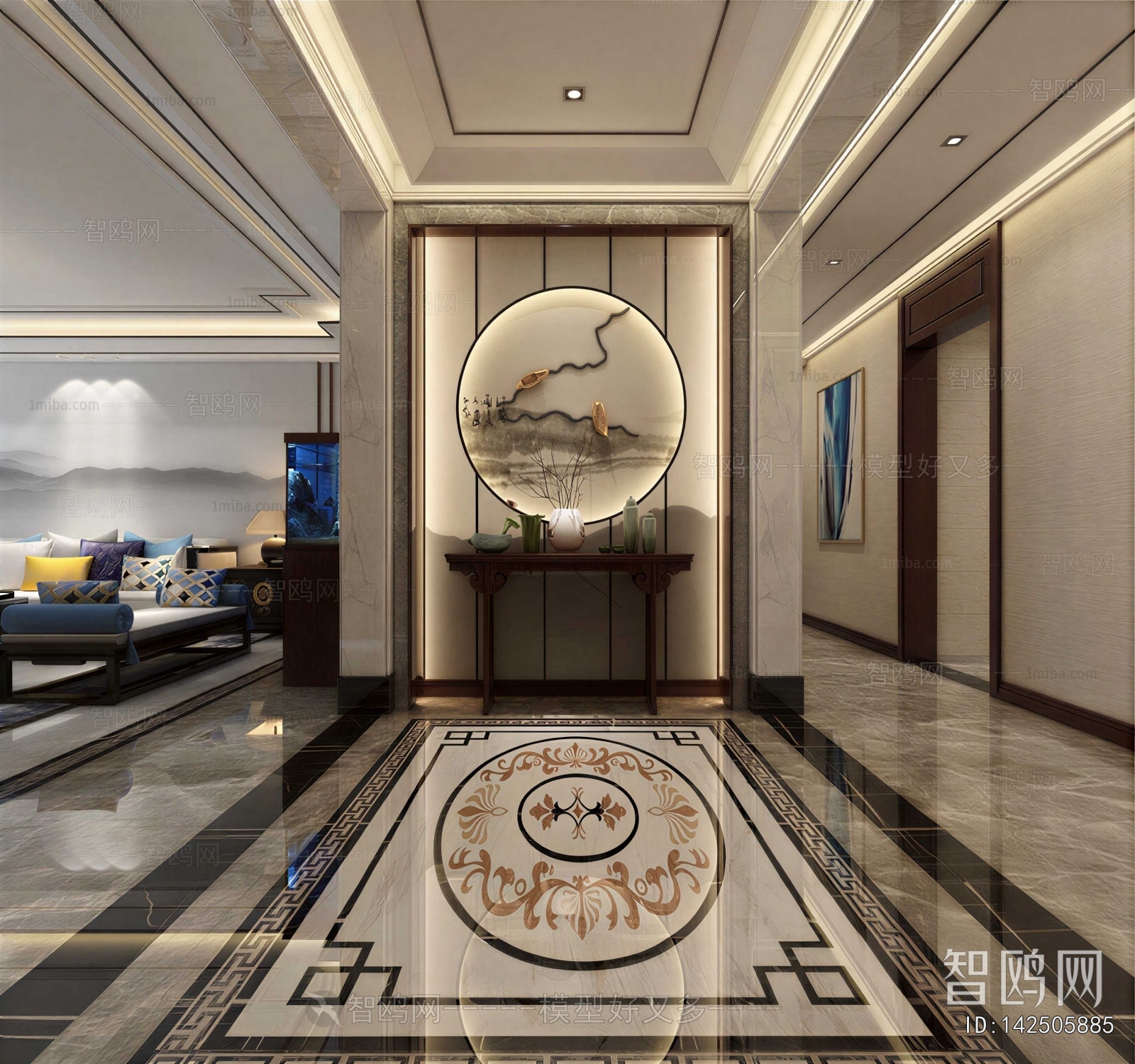 New Chinese Style Hallway