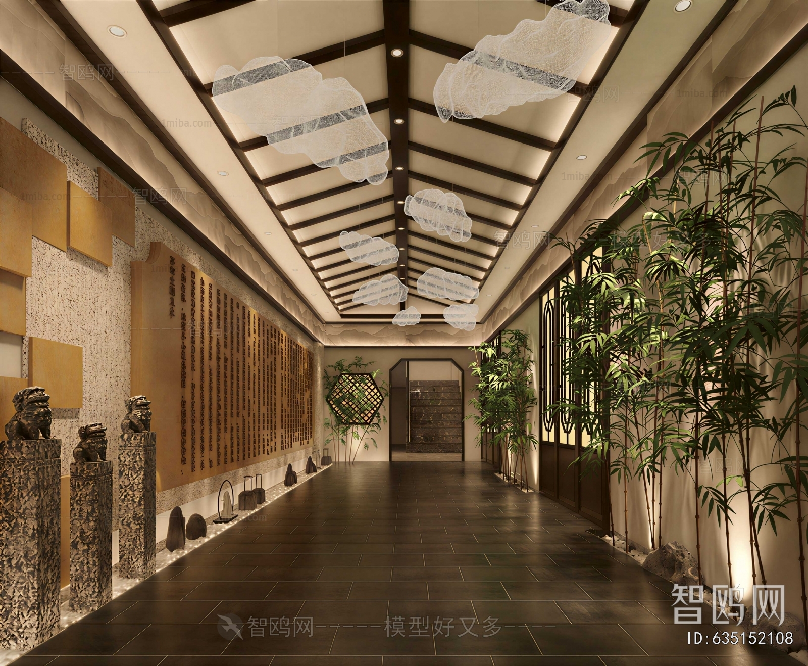 New Chinese Style Hallway