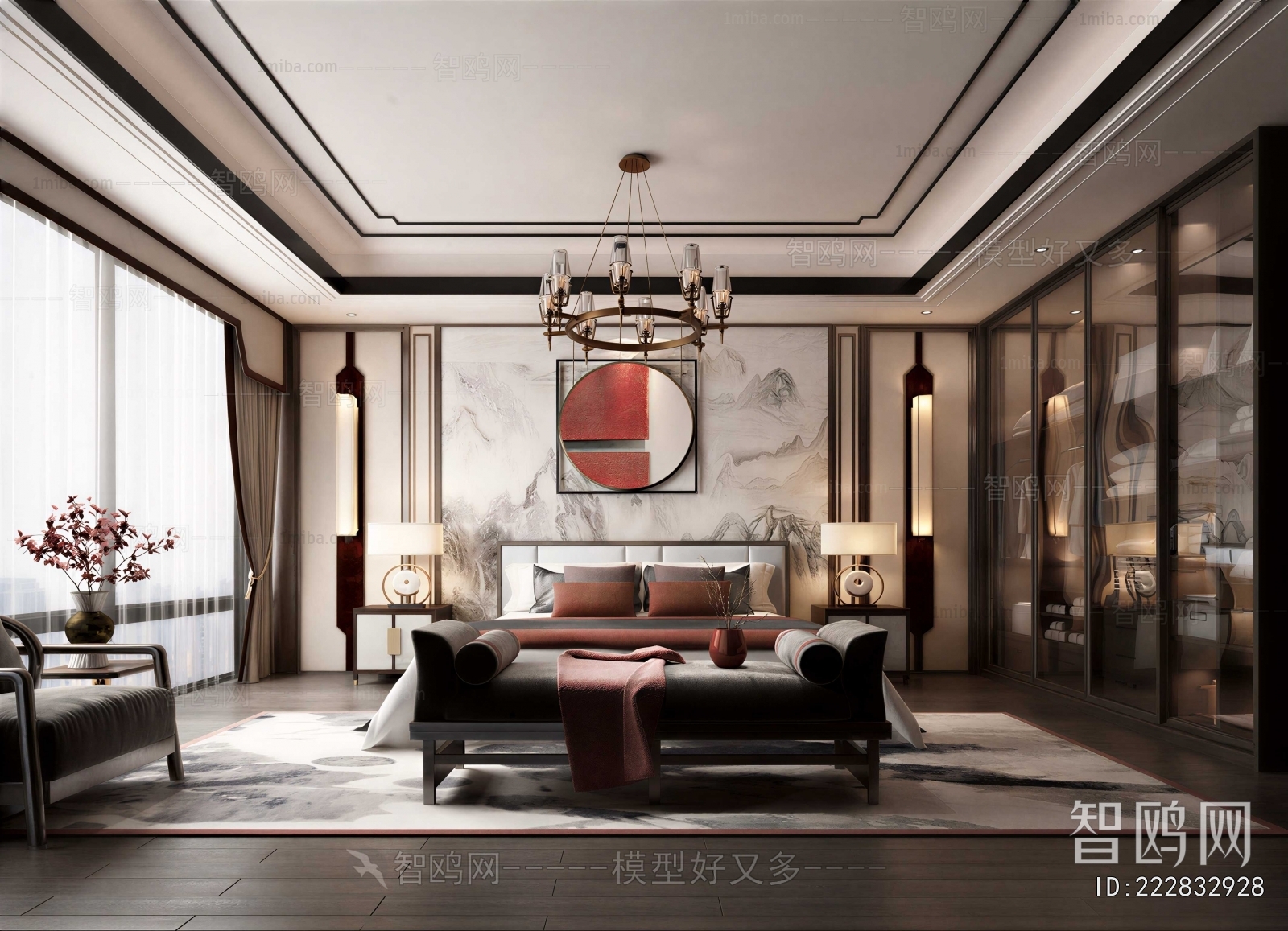 New Chinese Style Bedroom